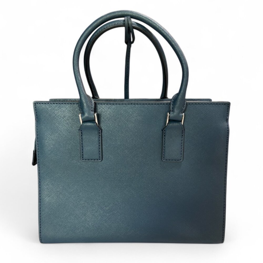 Kate Spade Cameron Flower Navy Medium Satchel with Crossbody strap - Picture 6 of 16
